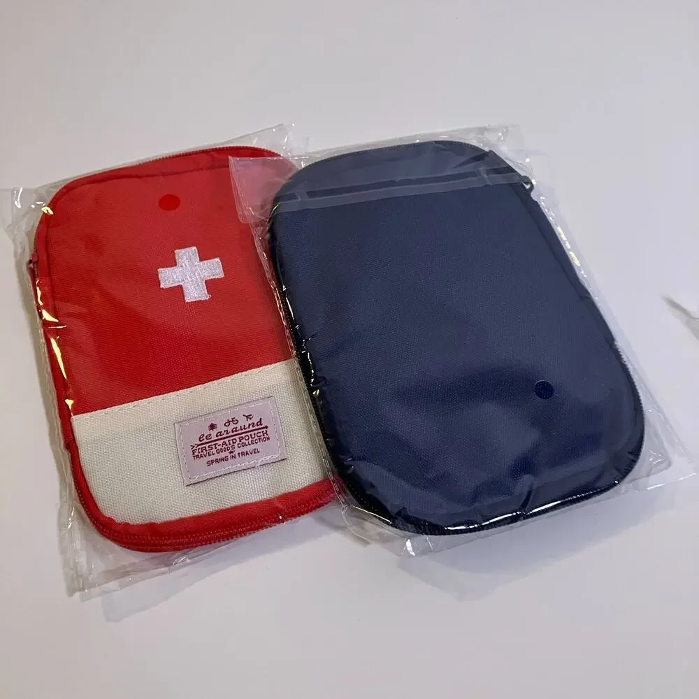 Kilyowa First Aid Pouch 2 Pack Mini Travel Organizer Red Blue Medical Emergency‎
